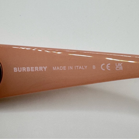 Burberry - translucent pink/nude square frame sunglasses 51-20-140- NWT - Picture 7 of 15